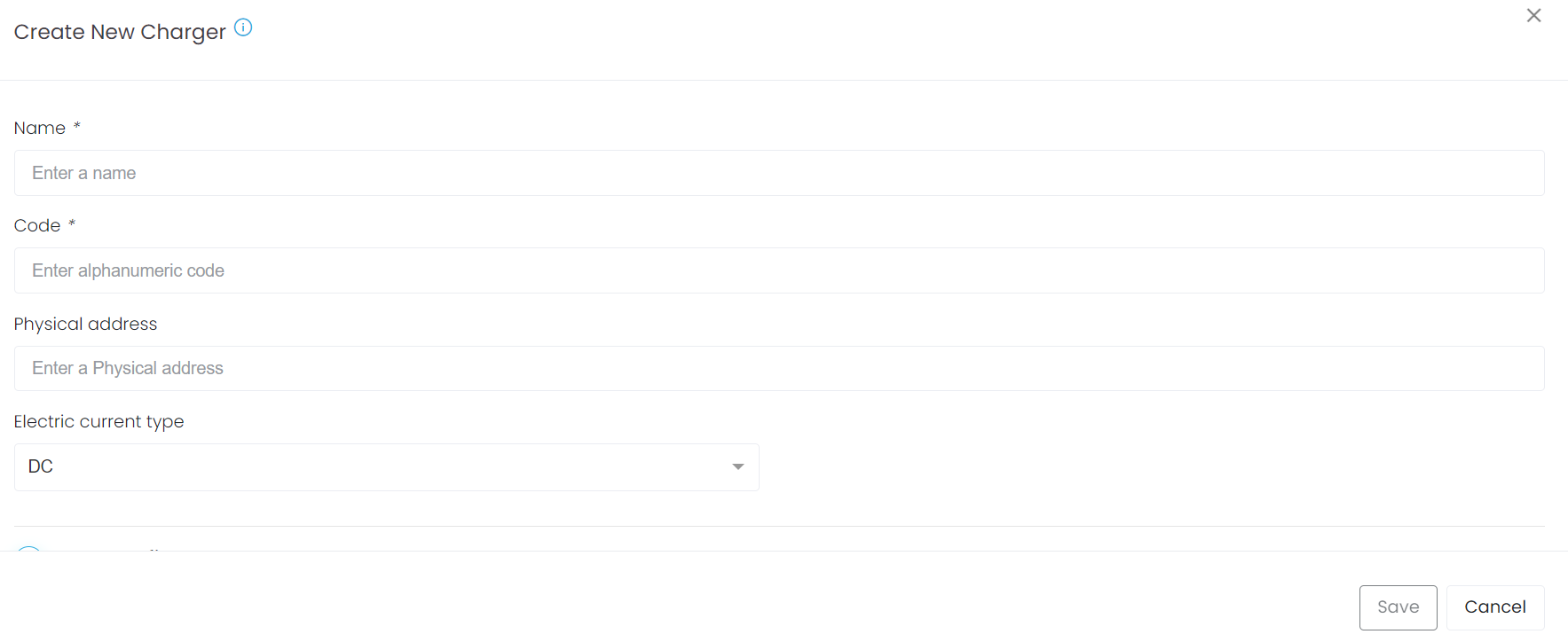 Créer un chargeur (code): EV Charge - Web