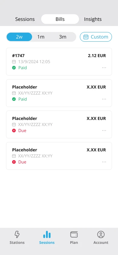 Factures des clients