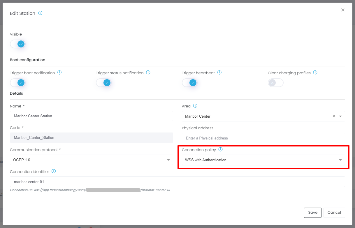 Station Connection Policy