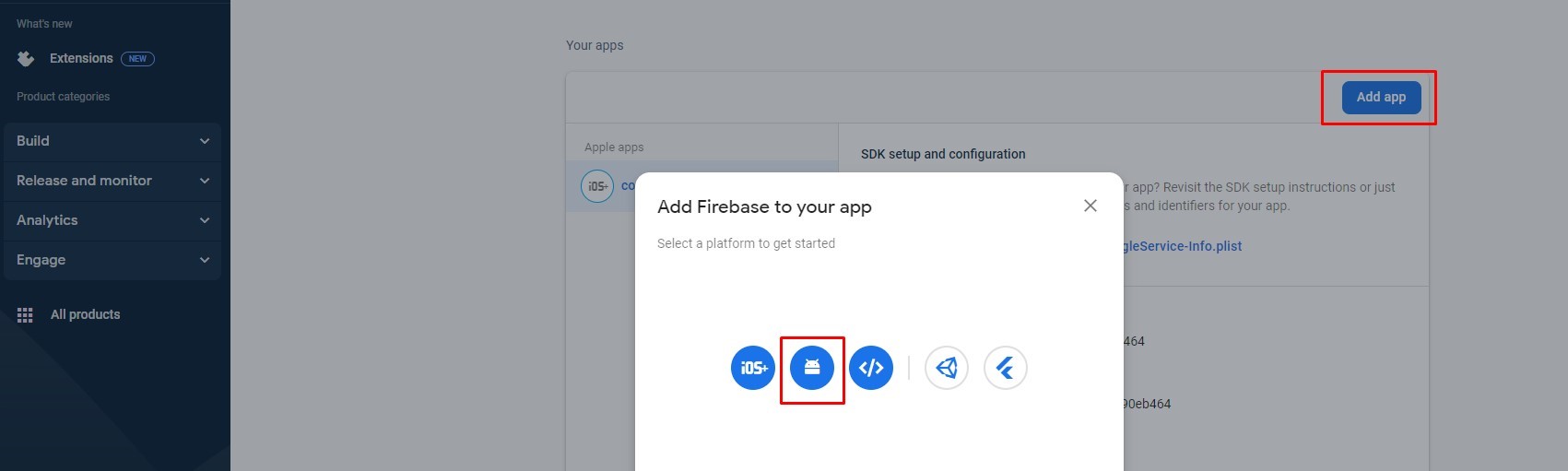 Ajouter une configuration d&rsquo;application Android