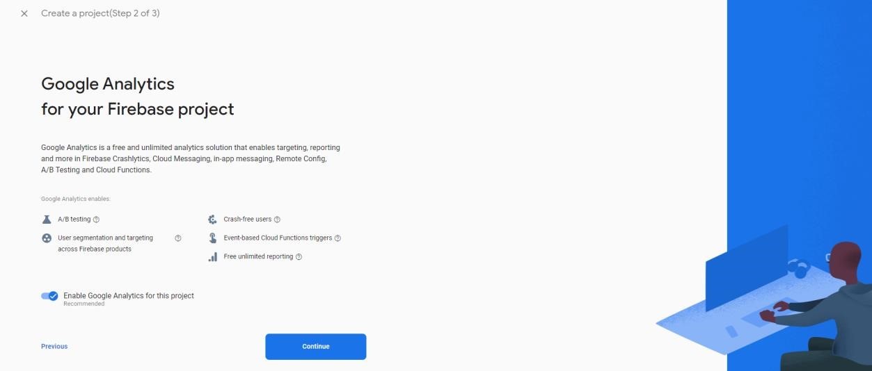 Créer un projet - étape 2