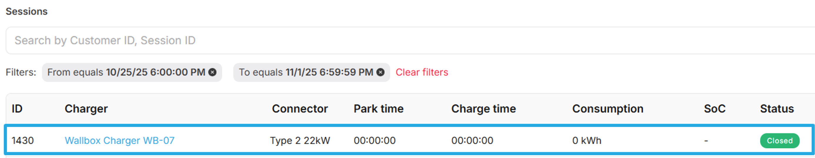 Non-started session has been closed.