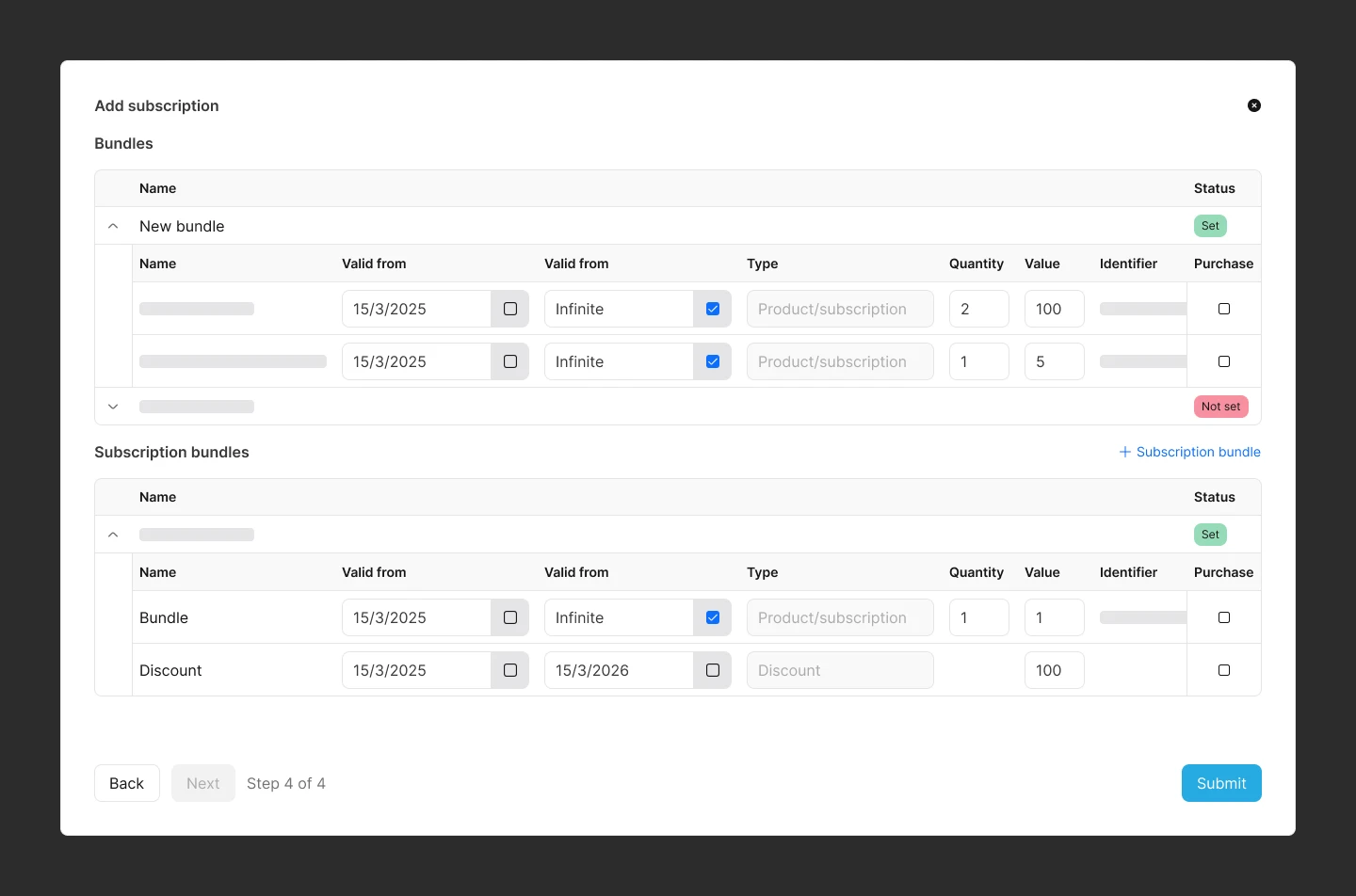 Fig. 10a: Add subscription